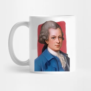 German Philosopher Gotthold Ephraim Lessing illustration Mug